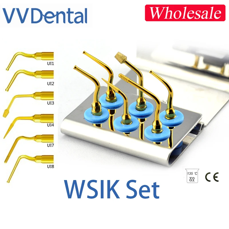 

VVDental New WSIK Wholesale Dental Piezosurgery Surgery Tips Sets Bone Surgery Tips Kit for Woodpecker Piezo Surgery Tips Kit