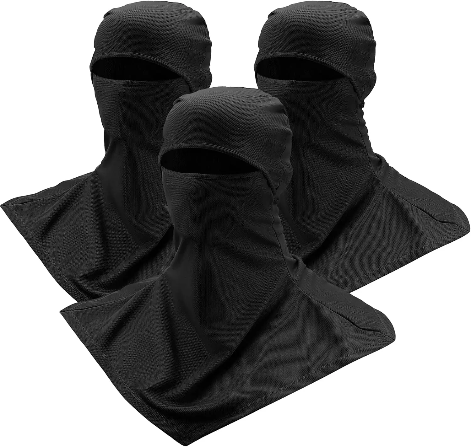 

3 Pack Balaclava Face Mask Sun Protection Neck Cover for Men Women Motorcycle Cycling