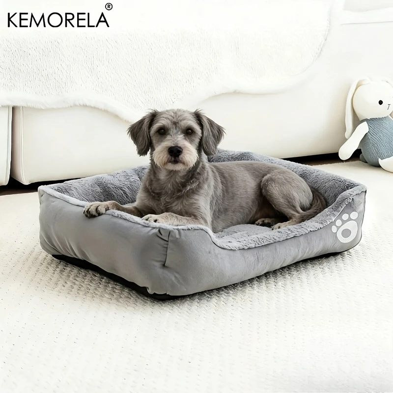 Neues luxuriöses Hundebett aus Polyesterfaser, geeignet für alle Jahreszeiten, geeignet für kleine bis mittelgroße Hunde, langlebiges Hundebett.