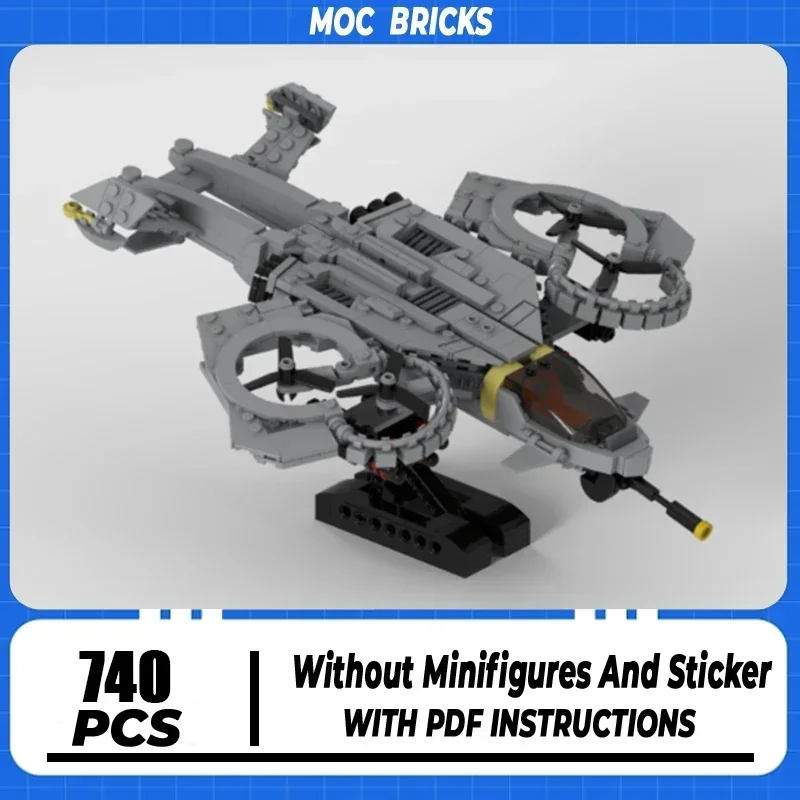 Moc Building Block Sea Hornet Fighter Model Technology Brick Assembly Aircraft Series Science Fiction Machinery Toy Holiday Gift