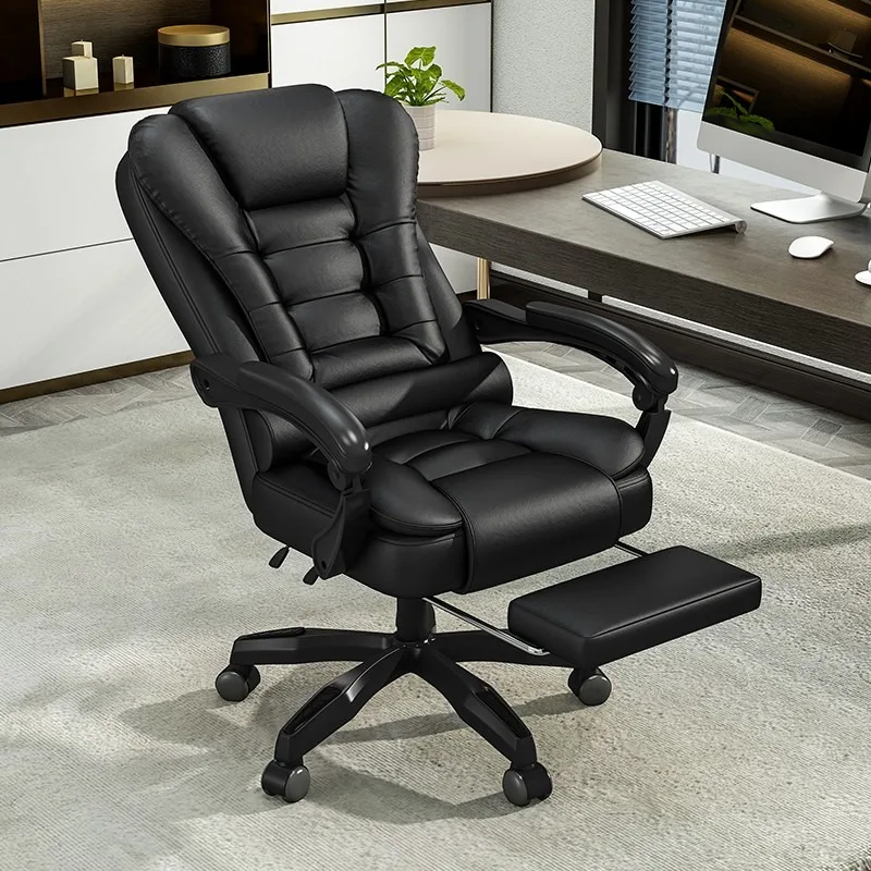 

Black Comfortable Office Chair Ottoman Designer Computer Ergonomi Office Chair Desk Recliner Silla De Escritorio Furniture