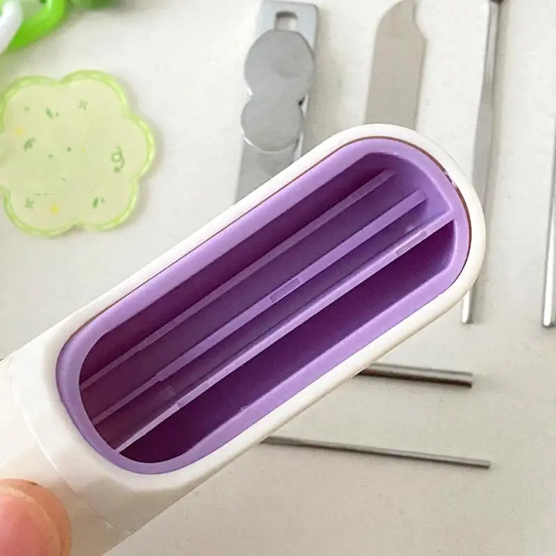 6 stks/set Rvs Nail Cutter Pedicure Schaar Met Capsule Vormige Opbergdoos Draagbare Manicure En Pedicure Tool