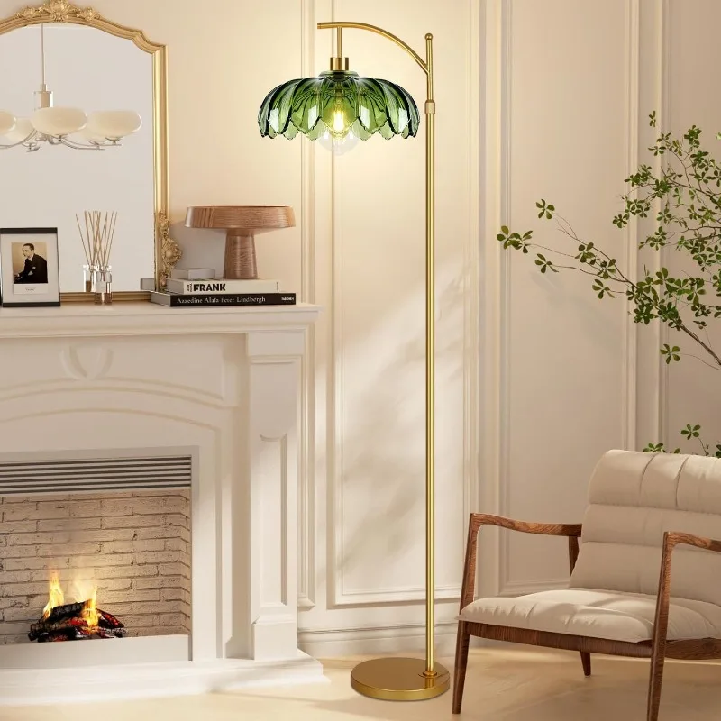 Nordic Luxury Artistic Glass Floor Lamp Modern Creative Design for Living Room Bedroom Ambient