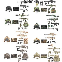 The WM6147 Special Air KSK Alpha Snow Leopard Commando Navy Seals Delta SSO Wild Child Service Model Blocks MOC Bricks Set Toys