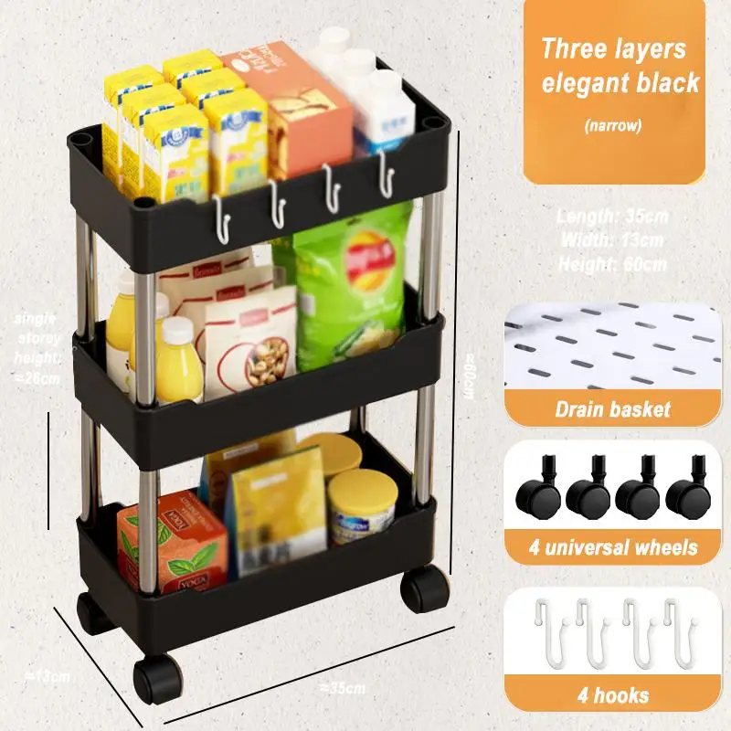 

Fashionable Multi-layer Storage Rack for Bathroom Gap