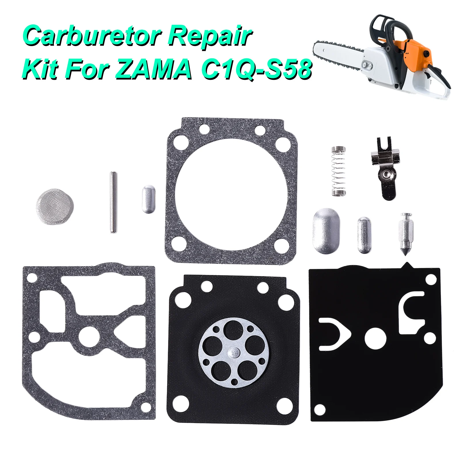 Carburetor Repair Kit For ZAMA C1Q-S58 -S64 -S82 -S83 -S48 GND-28 STIHL FS 55 120 200 250 300 350 Trimmer SH55 85 BG45 46 55