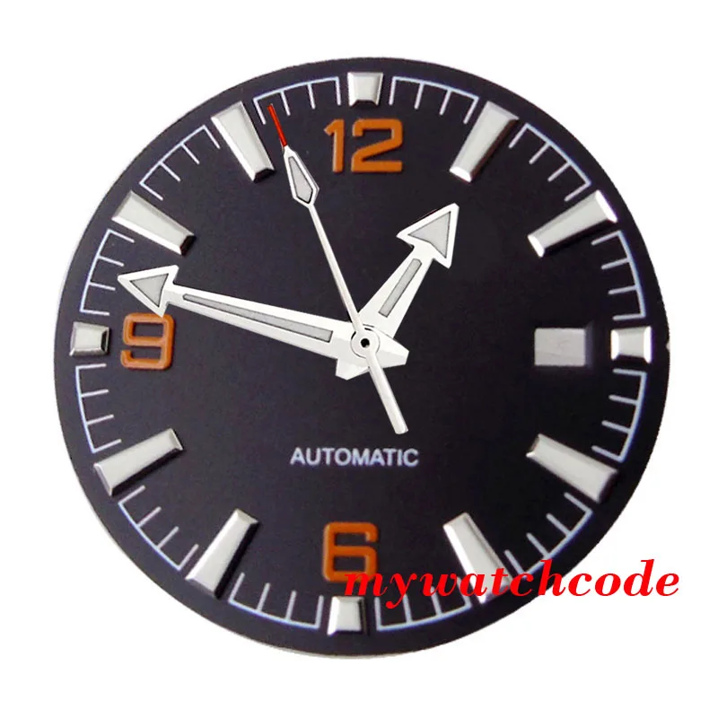 31mm Sterile Watch Dial with Hands Date Window Fit NH35 NH36 Miyota8215 DG2813 ETA2824 2836 PT5000 Automatic Movement