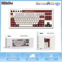 Game Keyboard 8Bitdo Bluetooth Retro Mechanical Keyboard 2.4G USB-C Hot Swappable Dual Programmable Buttons For Windows Android