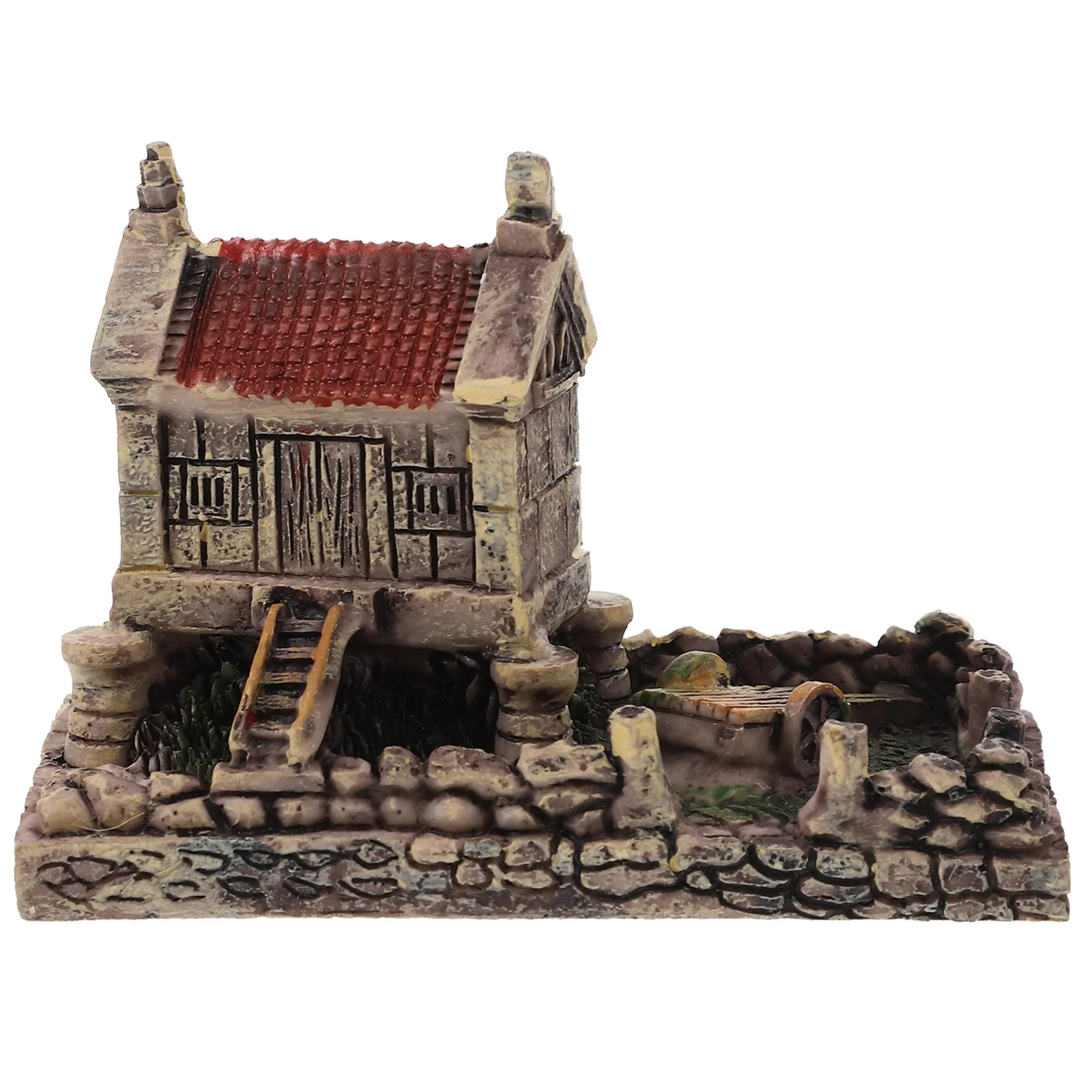 

Крошечный дом из смолы для миниатюрного сада и украшения торта-очаровательный пейзажный орнамент для дома, мини-поделки, декоративный аксессуар