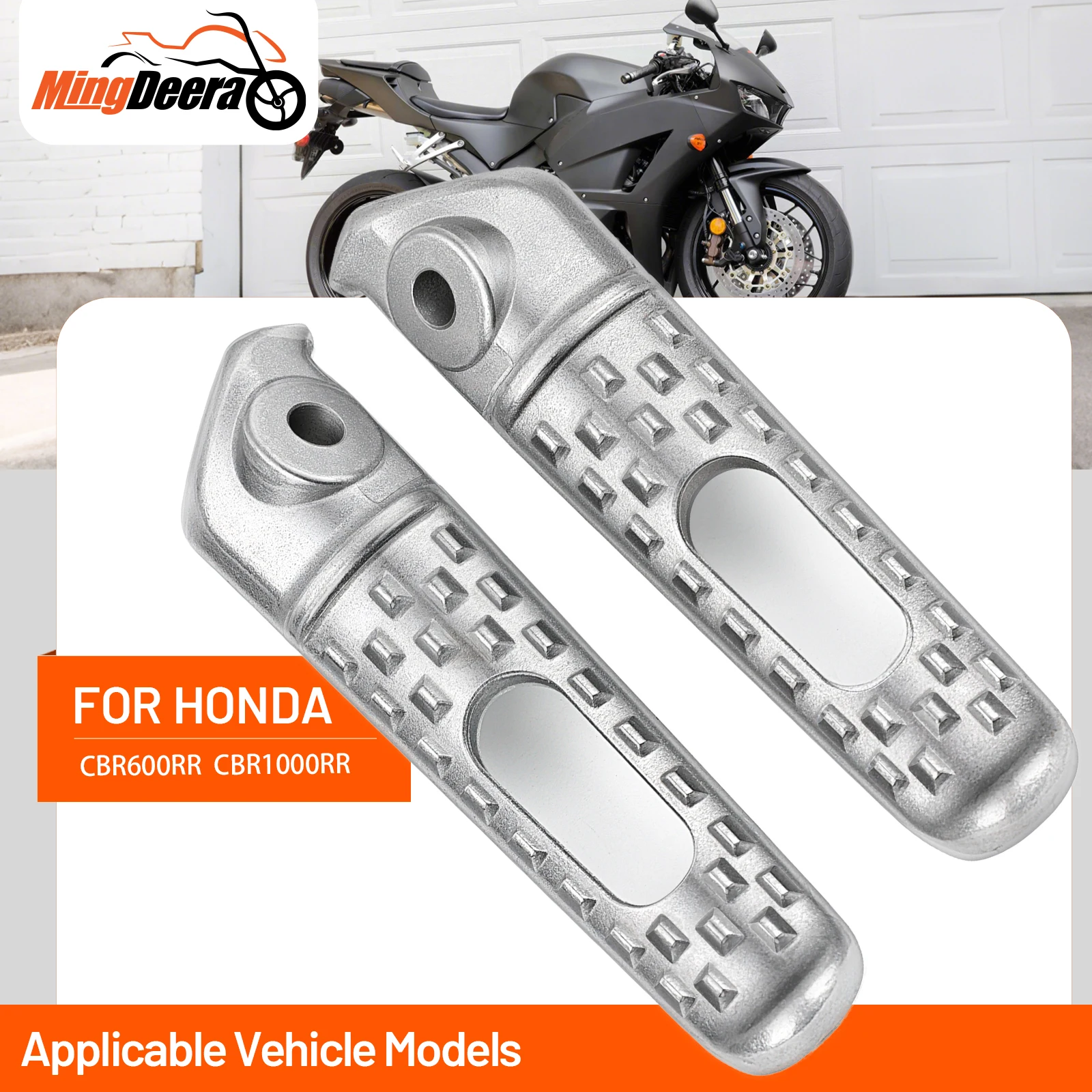 

For Honda CBR600RR 2003-2023 CBR1000RR 2004-2016 Motorcycle Rear Foot rests Foot pegs Motorcycle Footrests Accessories