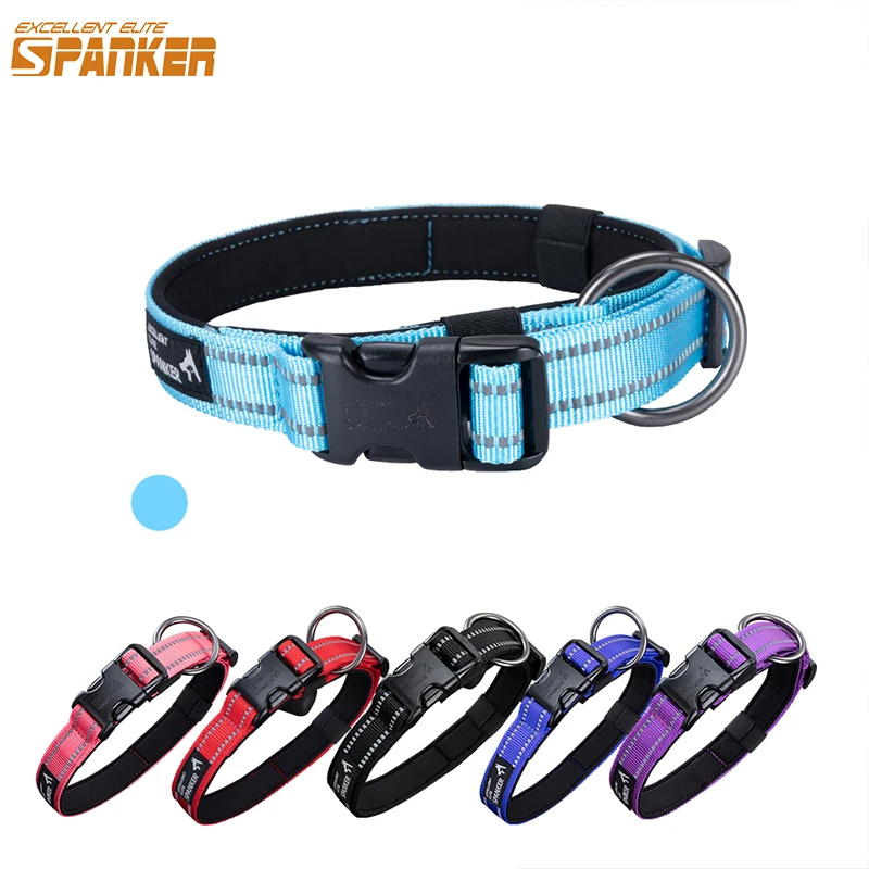 Pet Collars Nylon Neoprene Adjustable Neckband Soft Durable Dog Collar For Small Medium Large Dogs Pets Supplies