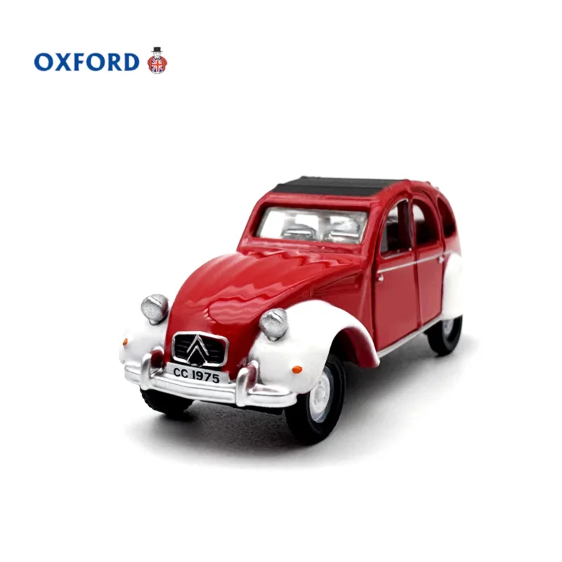 OXFORD Diecast 1:76 Scale Citroen 2CV Alloy Retro Car Model Finished Product Simulation Toy Collection Static Display