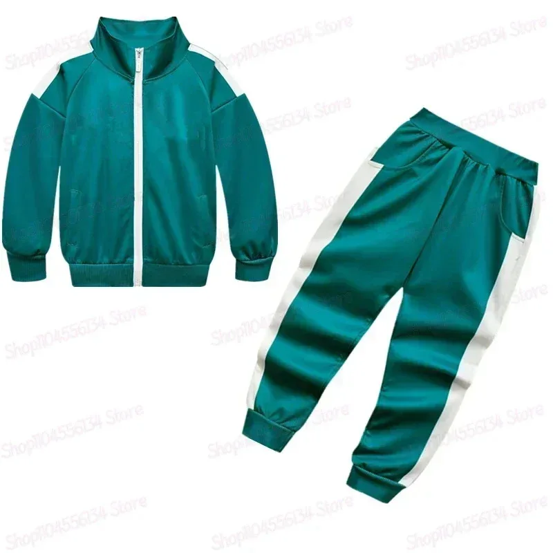 ❤ ❤ 2025 niños personalizados juegos de Calamari 2 Cos ropa No.230/456 niños chándal sudadera pantalones conjunto Halloween carnaval nuevo ★ ☆