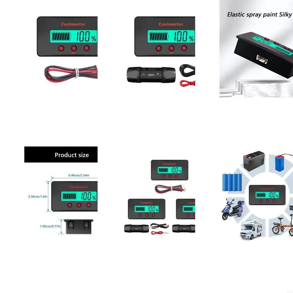 Compacted And Reliable Battery Charges Discharge Monitor Coulomb Counter With High Accuracy For Engineers And Technicians B03E