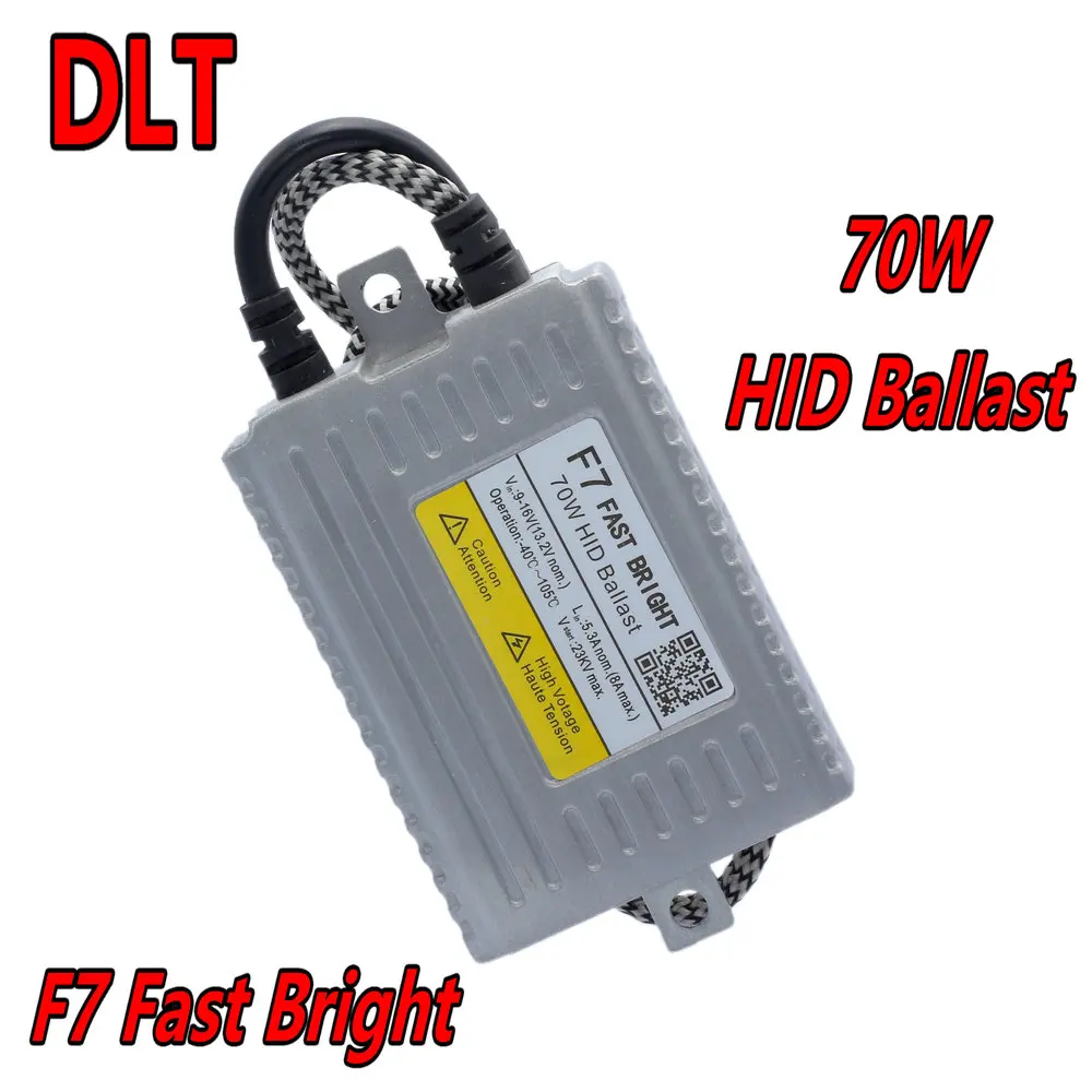 

12 В 70 Вт DLT F7 HID Балластный быстрого запуска Ксеноновый балластный реактор для автомобильных фар 70 Вт HID XENON Kit
