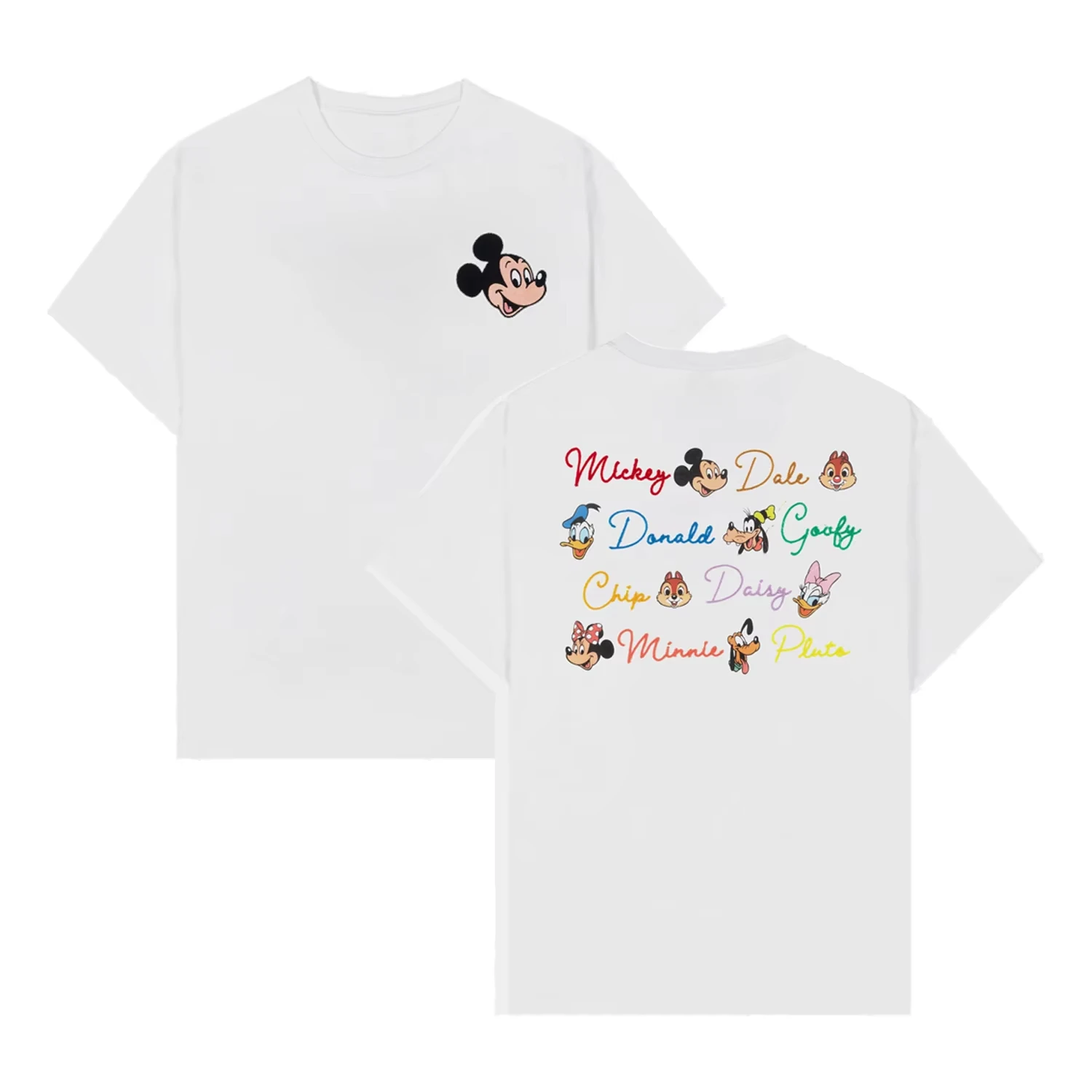 

Disney Characters Short Sleeve T-shirt Unisex Summer Tops Tees Casual Oversized Loose Tee Hot Sale Faddish Comfortable T-shirts