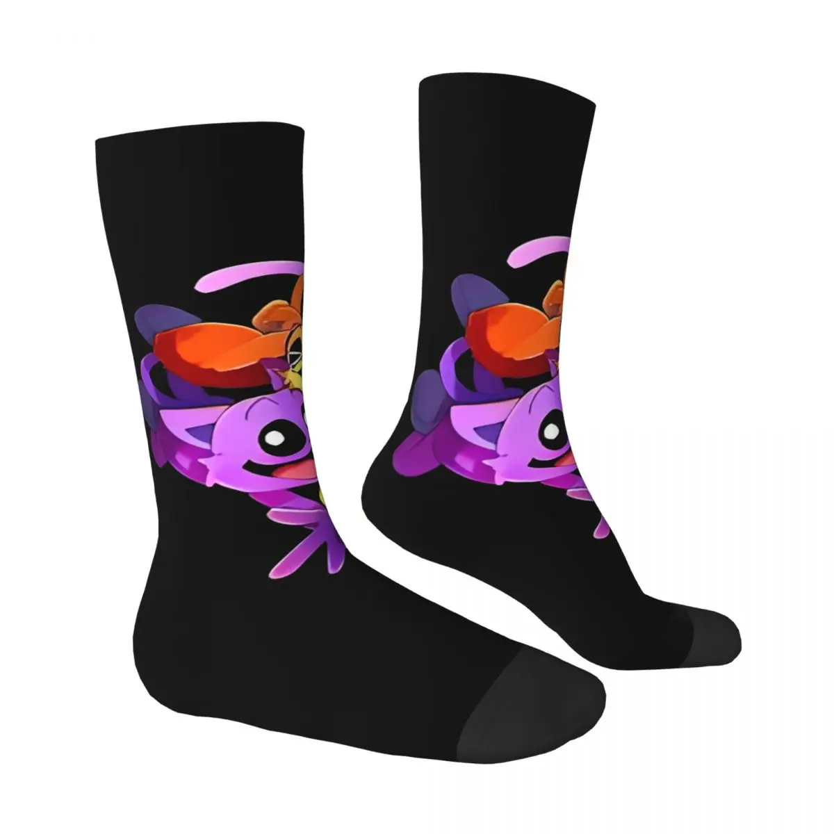 Smiling Critters Catnap Stockings Adults Men Socks High Quality Fashion Socks Spring Outdoor Anti Skid Printed Socks