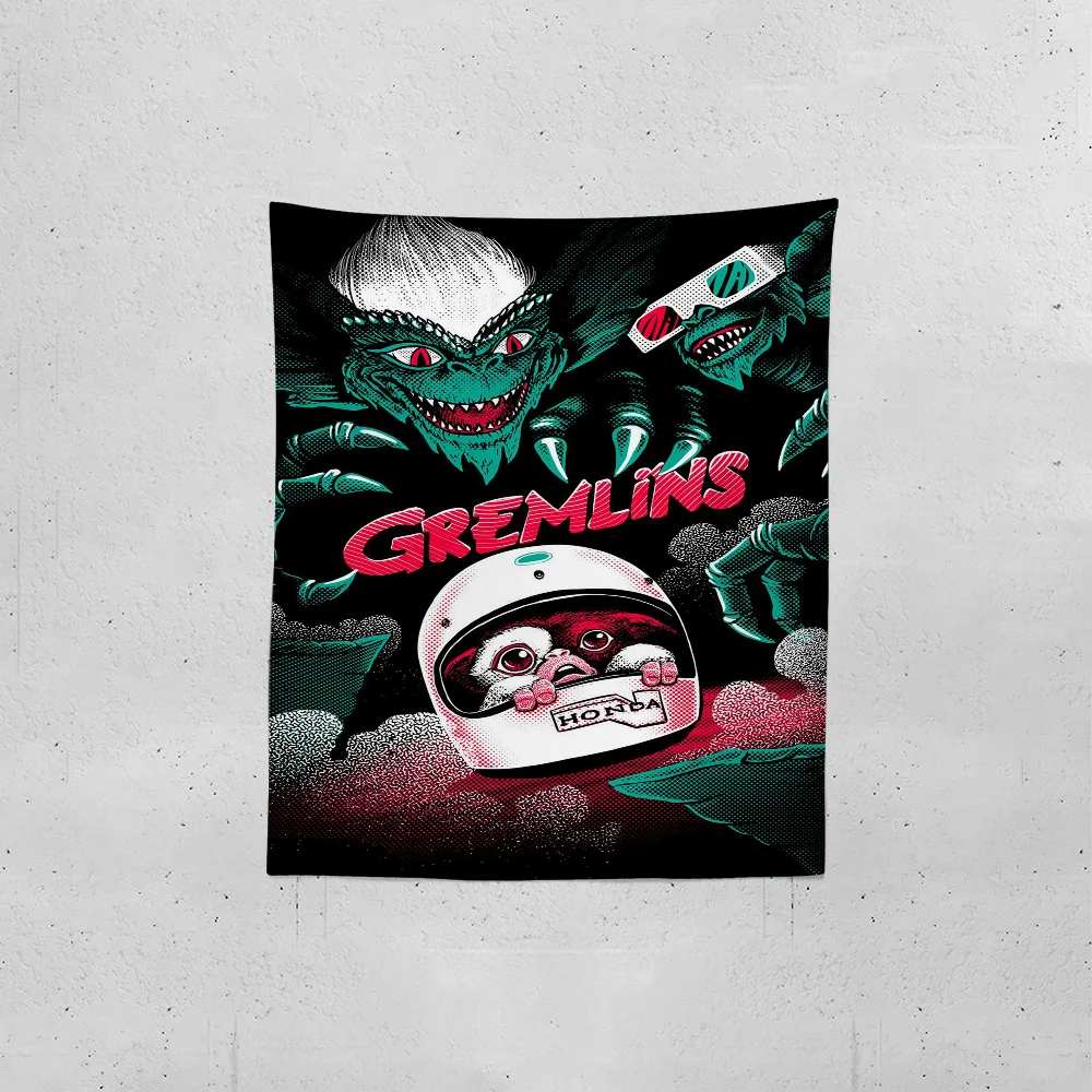 Movie G-Gremlins Tapestry Creative Pattern Photo Living Room Wall Art Tapestry Decor Party Outdoor Decorate Banners