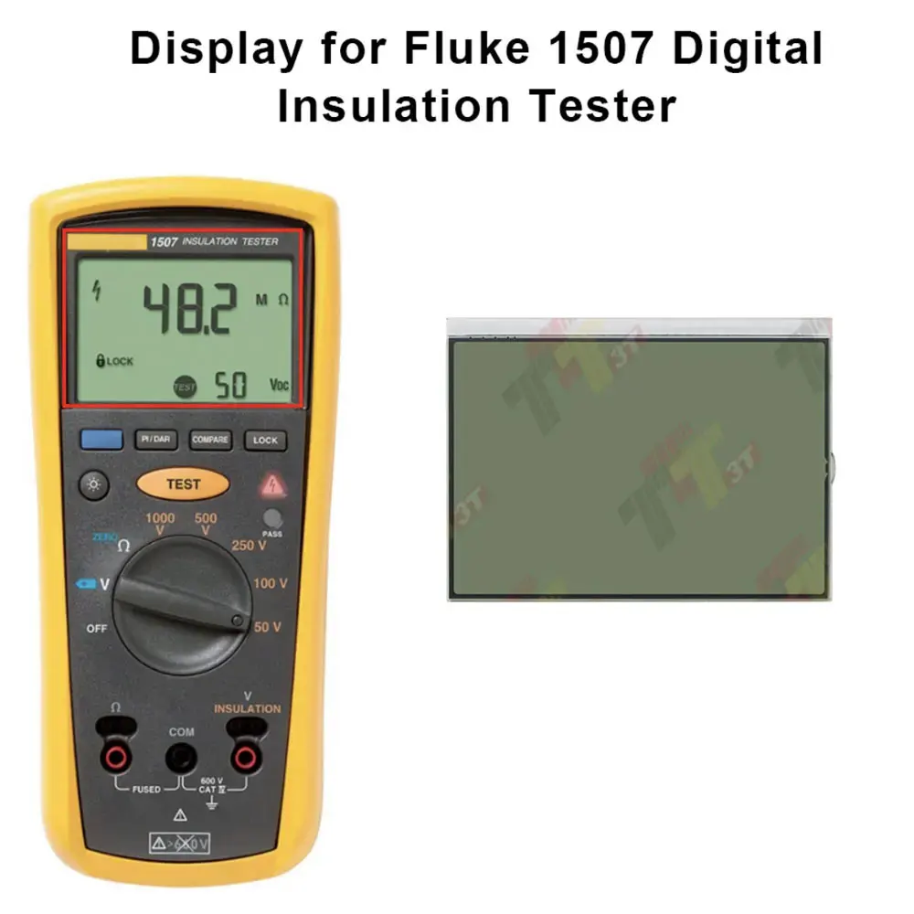 Wyświetlacz LCD do cyfrowego tester izolacji Fluke 1503 1507 1508. — zdjęcie 3