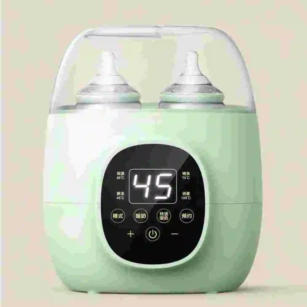 Double Baby Bottle Warmer for Breastmilk and Formula - Fast Milk Bottle Heater for Twins, Baby Food Warmer with Timer