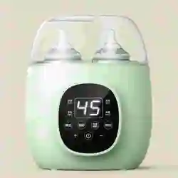 Double Baby Bottle Warmer for Breastmilk and Formula - Fast Milk Bottle Heater for Twins, Baby Food Warmer with Timer