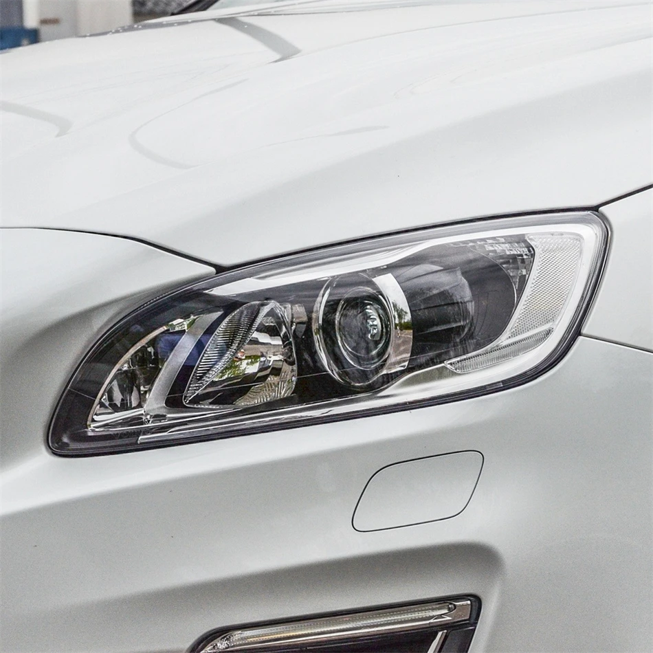 For Volvo S60 2014 2015 2016 2017 2018 2019 Car Accessory Polycarbonate High Gloss Fully Transparent Dust Cover For Headlights