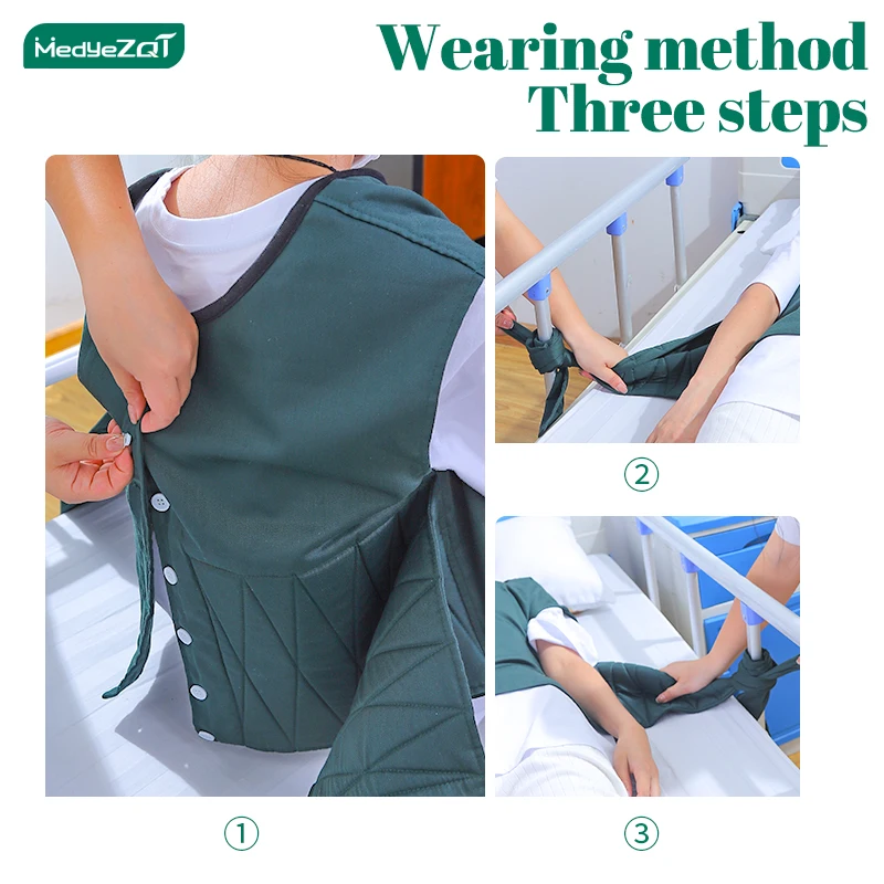 Anti-fall restraint vest for Alzheimer\'s patients, limiting patients from falling from the bed wheelchair, agitation, fall injur