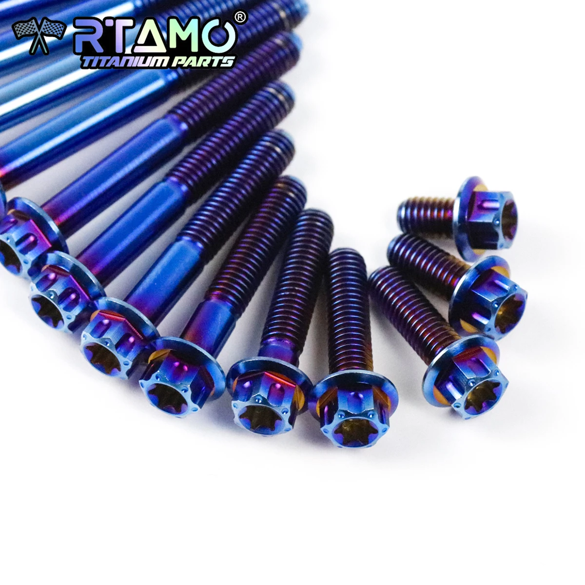 RTAMO Bulloni in titanio Gr5 M6X10-130mm viti frizione motore carter testa ingranaggio Torx elementi di fissaggio CNC