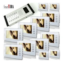 12 Units Building Video Intercom System Apartments Home Multi Call Buttons Video Doorphone Video Door Phone