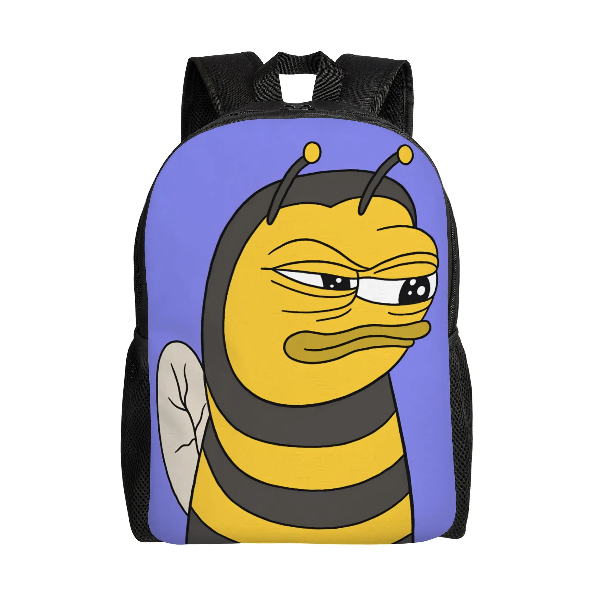 

Sad P-Pepe Frog Teenage Backpack with Pocket Student Business Funny Meme Daypack for Men Women Laptop Computer Shoulder Bag