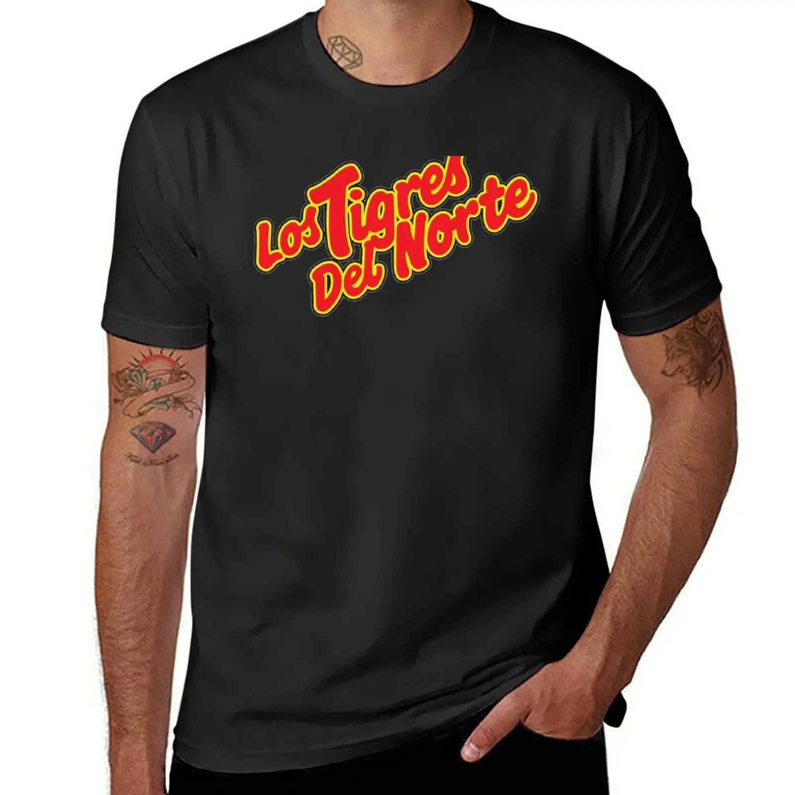 Los Tigres del Norte Mexican Band T-Shirt plain customs fitted t shirts for men