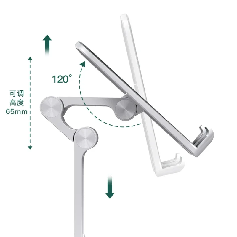 Metal Desktop Tablet Holder Table Cell Foldable Extend Support Desk Mobile Phone Holder Stand Adjustable