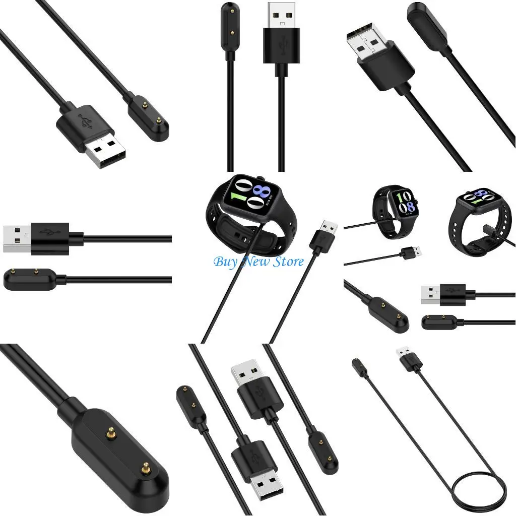 

20CE Универсальный гибкий USB-магнитный кабель для быстрой зарядки, провода, адаптеры питания для часов GT2