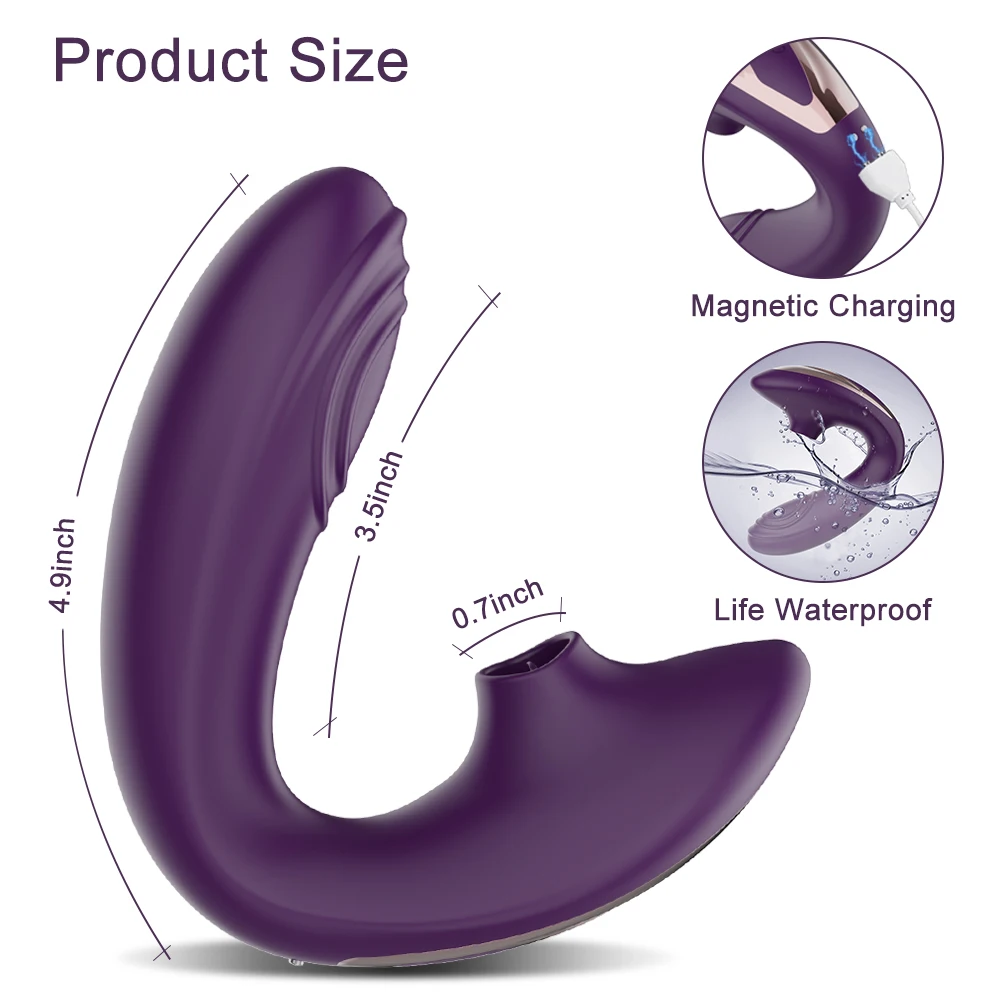 Wearable G Spot Vibrator Sex Toy for Women Couple APP Remote Control 7 Licking 10 Vibration U Type Vibrators Double Stimulation