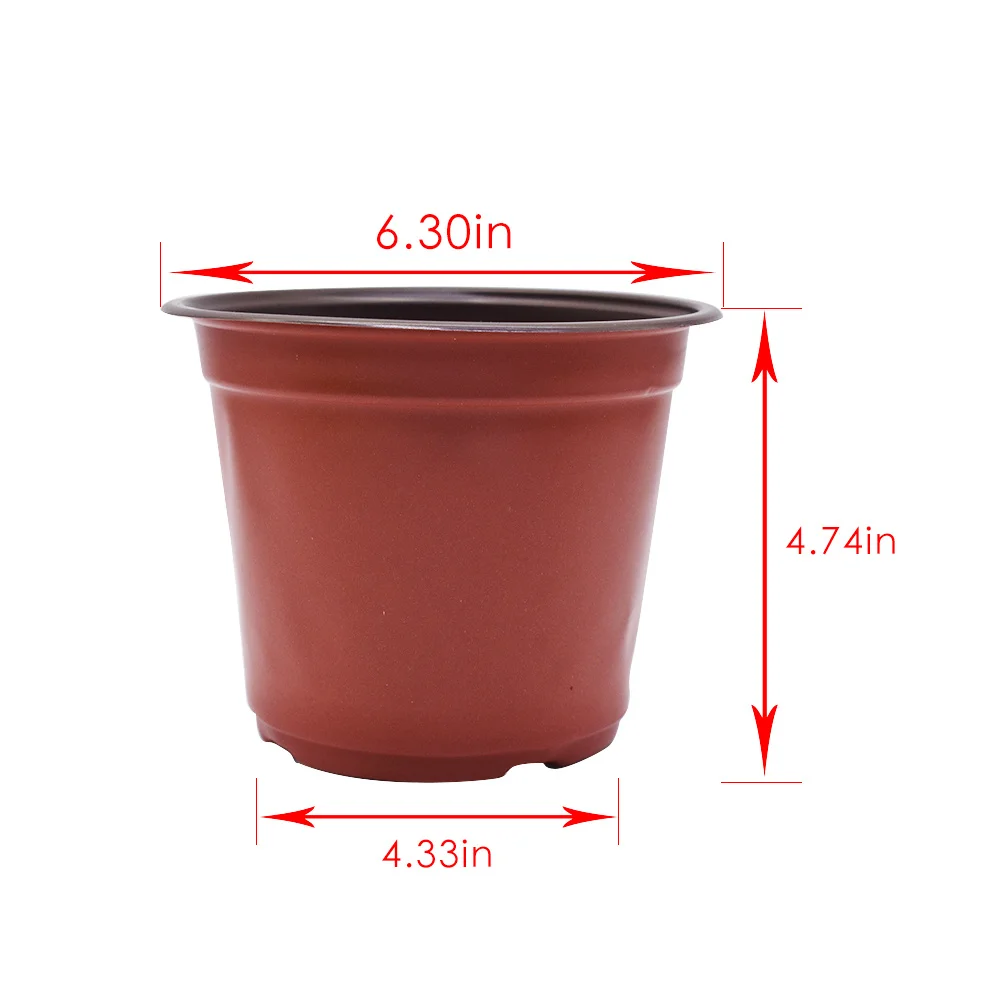 Inch Nursery Pot Seedling Pot Plant Container Seed Starting Pots Multipurpose Plastic Pots 100 Packs