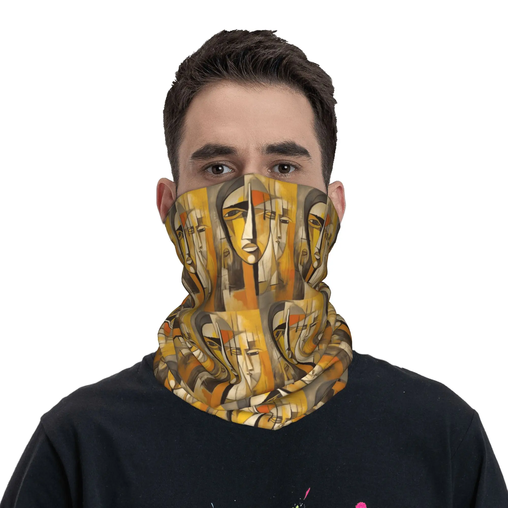 Pablo Picasso Bandana Neck Gaiter Printed Face Scarf Balaclava Running Unisex Adult All Season