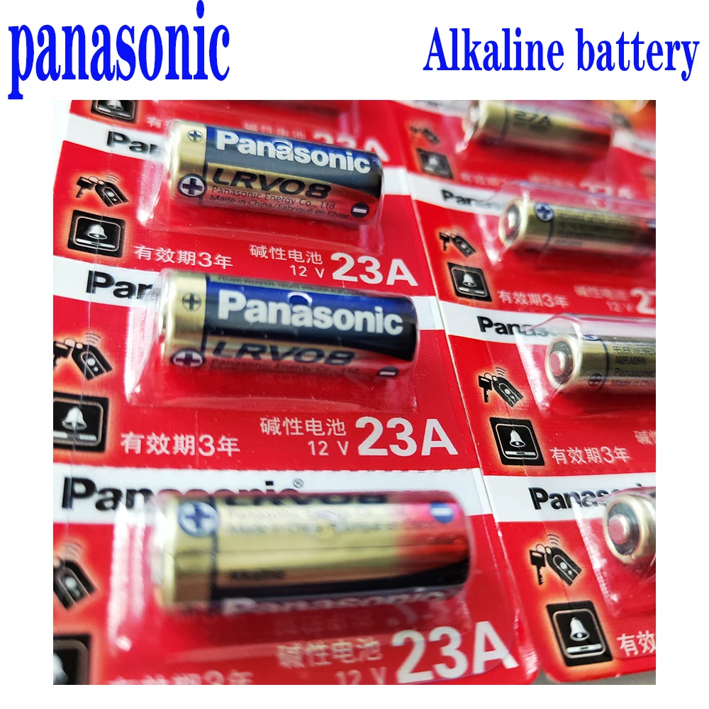 5 قطعة بطاريات باناسونيك القلوية 23A 12V 23A 12V 23GA A23S E23A EL12 MN21 V23GA البطارية