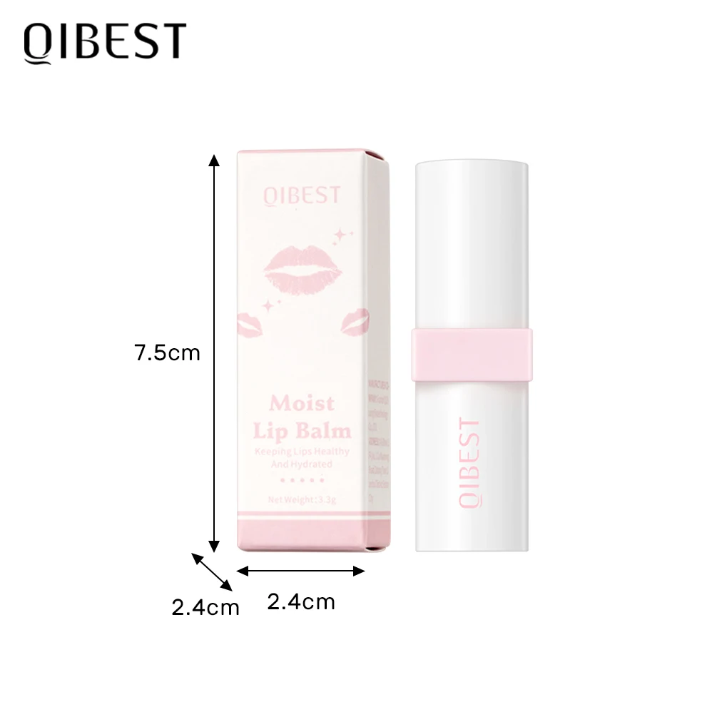 QIBEST تغيير لون بلسم الشفاه ترطيب طويل الأمد الخوخ هلام أحمر الشفاه ملمع الشفاه المغذي سمنة الشفاه ماكياج الشفاه وصمة عار #6