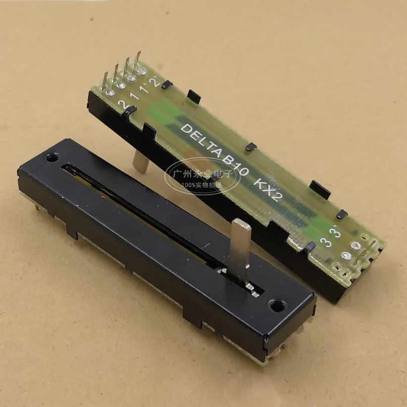 

1 шт., 7,3 см, 73 мм, двойной прямой скользящий потенциометр, B10K, длина ручки 15 мм, внутренняя ножка смешительного фейдера