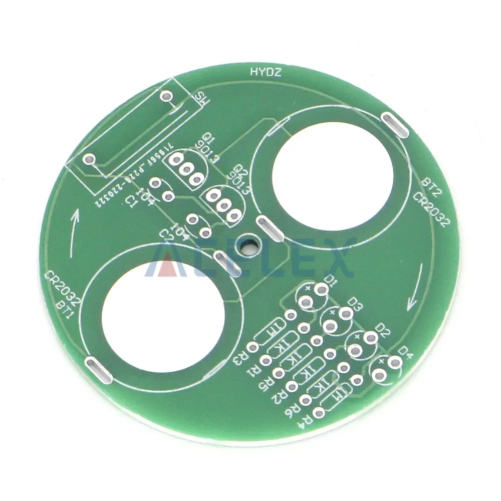 Diy Electronic Kit LED Gyro DIY Welding Kit Rotating Lantern Inline Components Diy Electronic Sodering Project(without Battery)