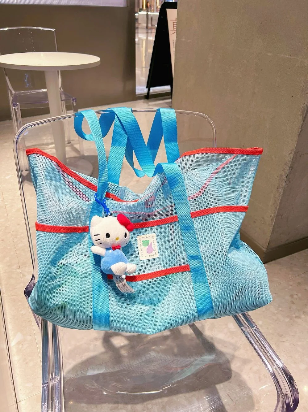 

Large Capaci Swimming Beach Bag Portable Outdoor Handheld Net Bag Fitn Storage Bag Soft Tote Bag for Casual Use