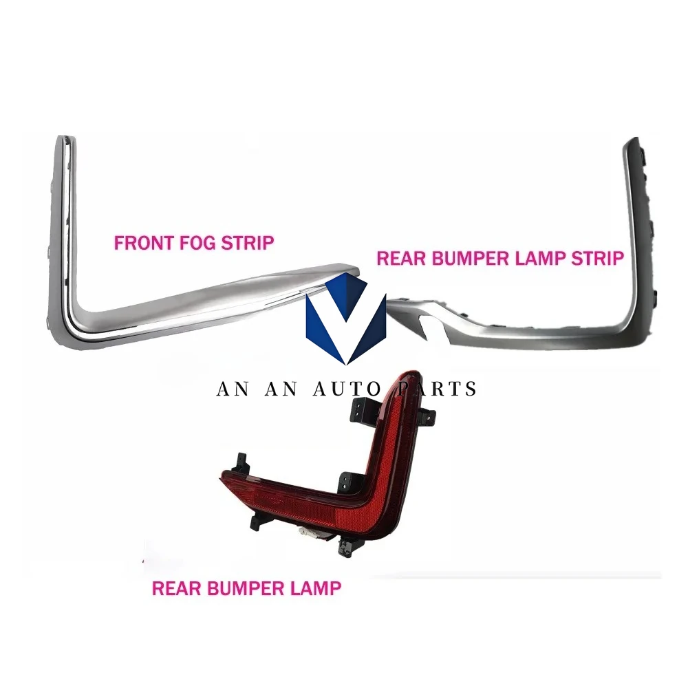 

CHANGAN CS95 Rear Bumper Lamp Reflector Front Rear Lamp Bright Strip Silver Trim