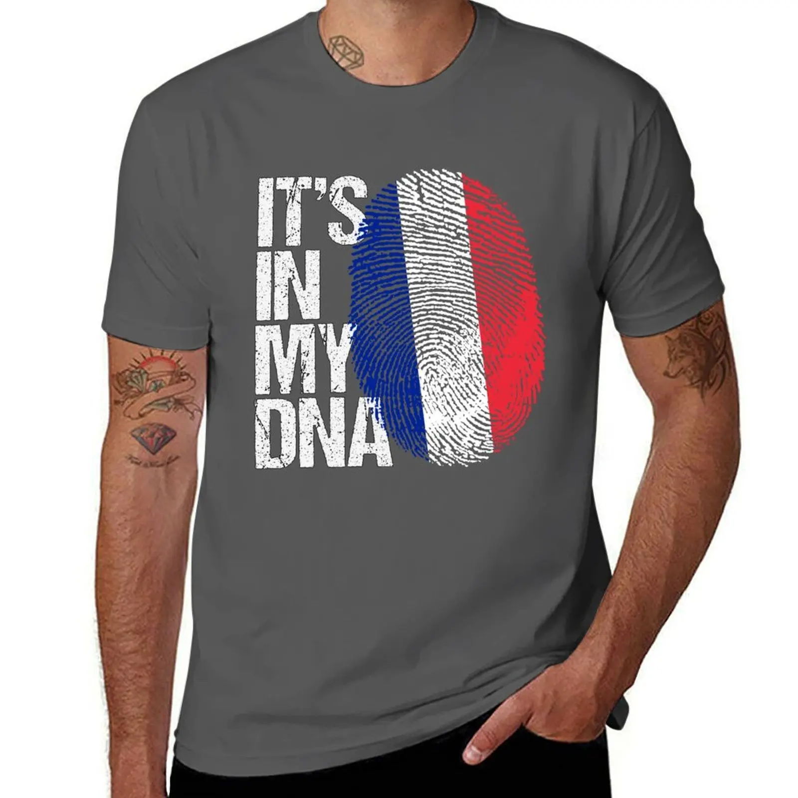 

France Its In My DNA - Gift For French From France , dna gift womens mens funny gifts roots flag proud pride T-Shirt