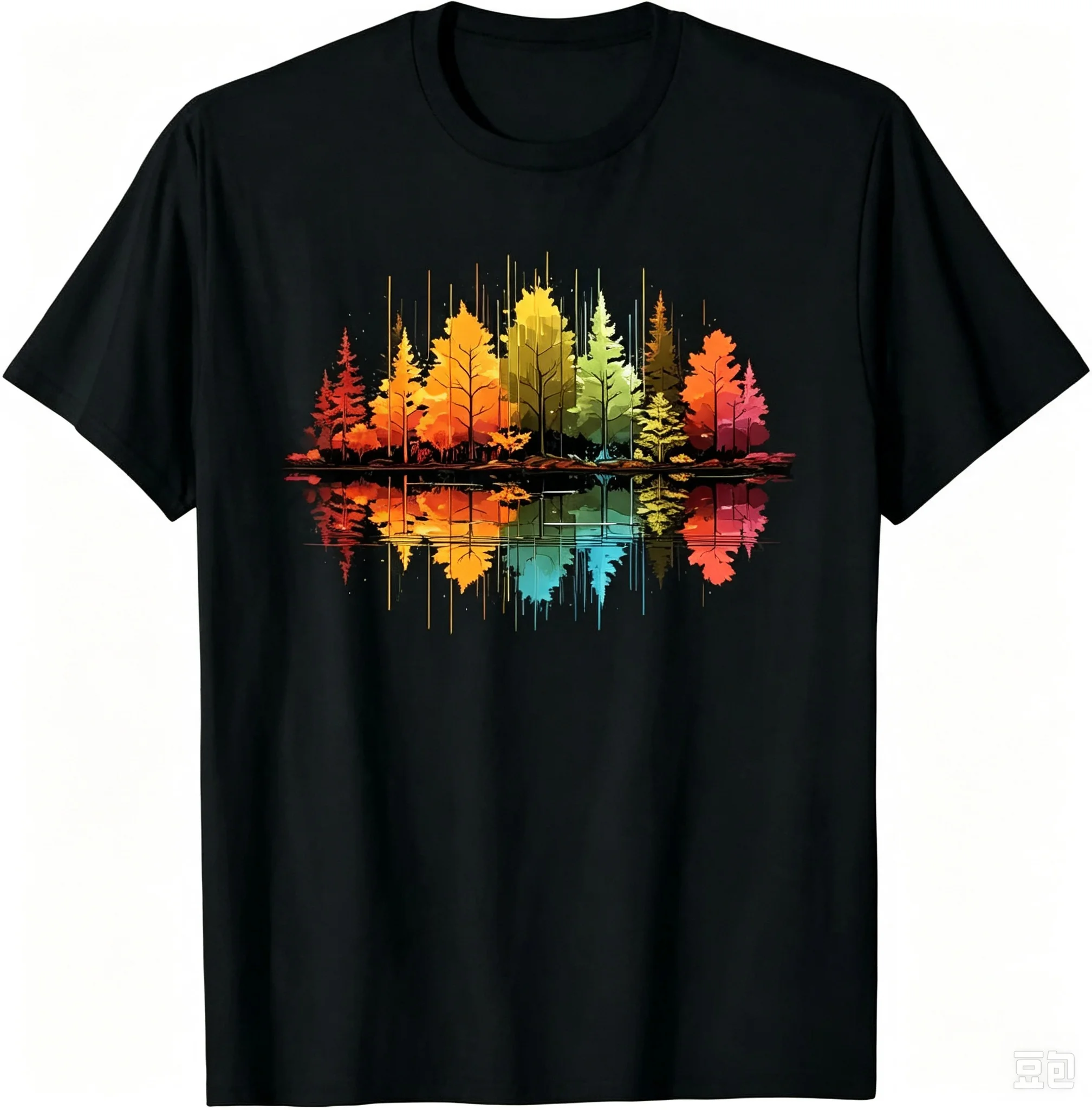 Trees Nature Mountains Adventure Outdoor Wildlife Forest T-Shirt Graphic T Shirts Print on Demand Camisas Streetwear