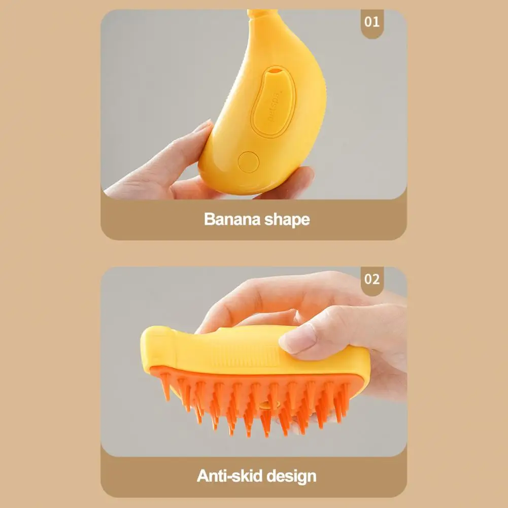 Outil d'épilation multifonctionnel en un clic pour animaux de compagnie, outil de toilettage pour animaux de compagnie, forme de gels, brosse vapeur pour chat