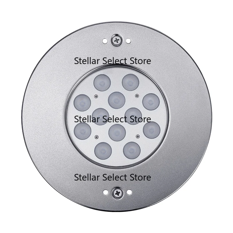 High-end LED underwater pool light 12V RGB color-changing remote control, all stainless steel 316L pool lamp