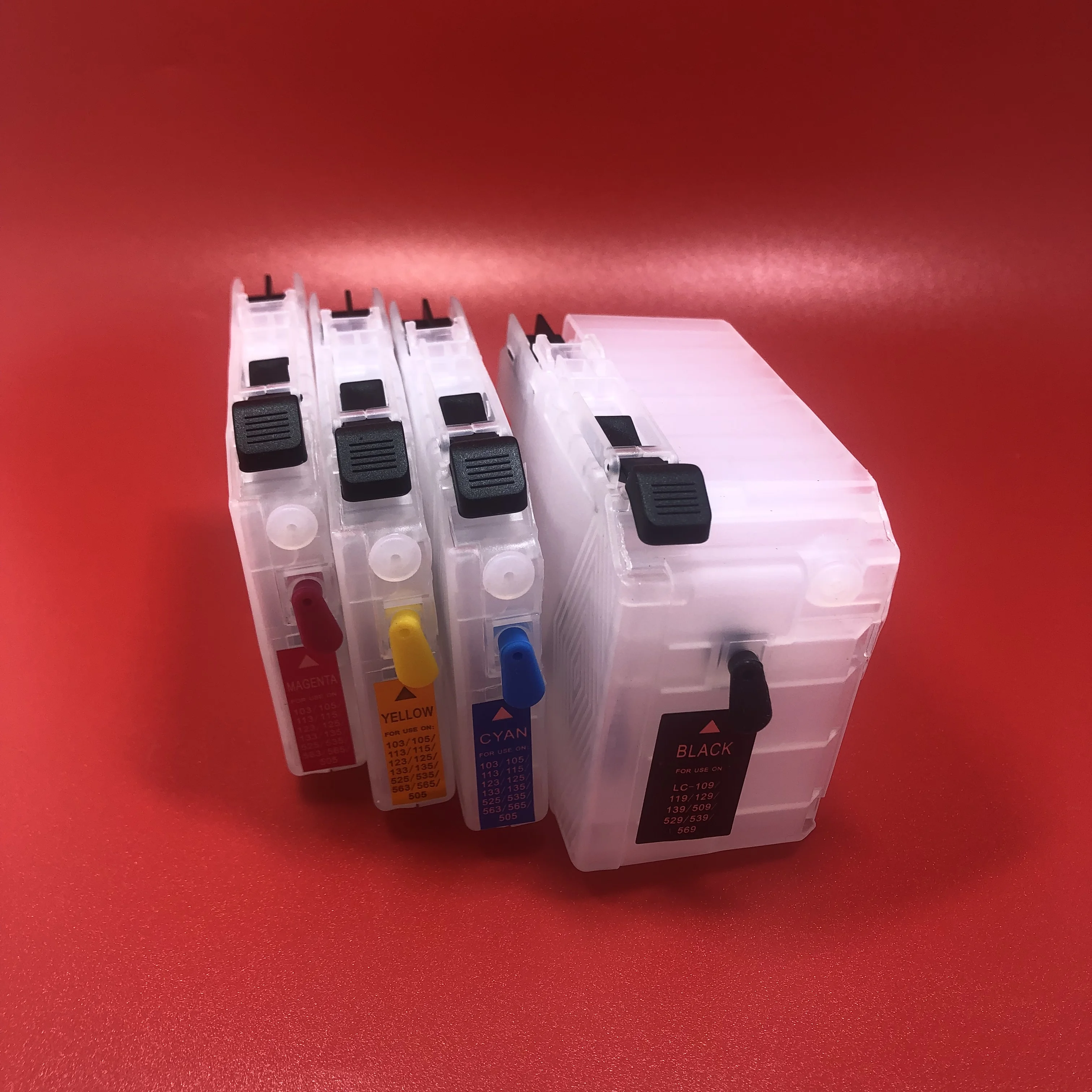 

4Pcs/Set Empty Refillable Ink Cartridge LC599 LC595 for Brother DCP-J100 DCP-J105 MFC-J200 MFC-J3720 MFC-J3520 Printer