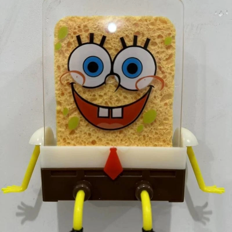 Nuovo cartone animato lavastoviglie Squarepants scatole di sapone da cucina cestello di scarico scolapiatti ciotola spazzolatura Spongebob periferiche Anime quadrate