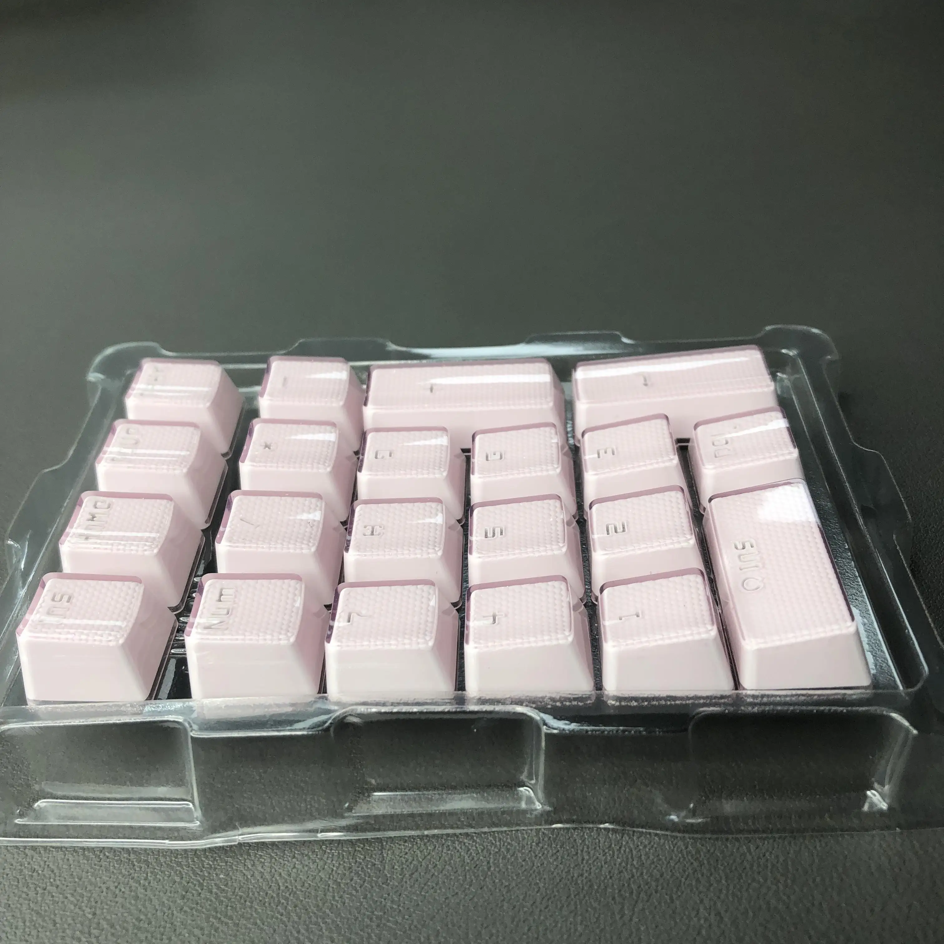 Crystal keycap digital keypad pad21 key OEM light transmission adapter