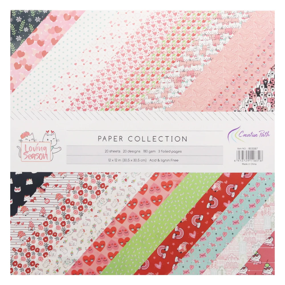 Creative Path 10-teiliges „Loving-Season“ Scrapbooking-Journaling-Set mit Dekorationspapier, Stanzformen, Aufkleberbögen und DIY-Bastelset – Detail 16